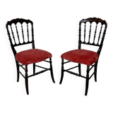 Paire de chaises napoléon III