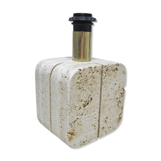 Travertine lamp fratelli mannelli 60s