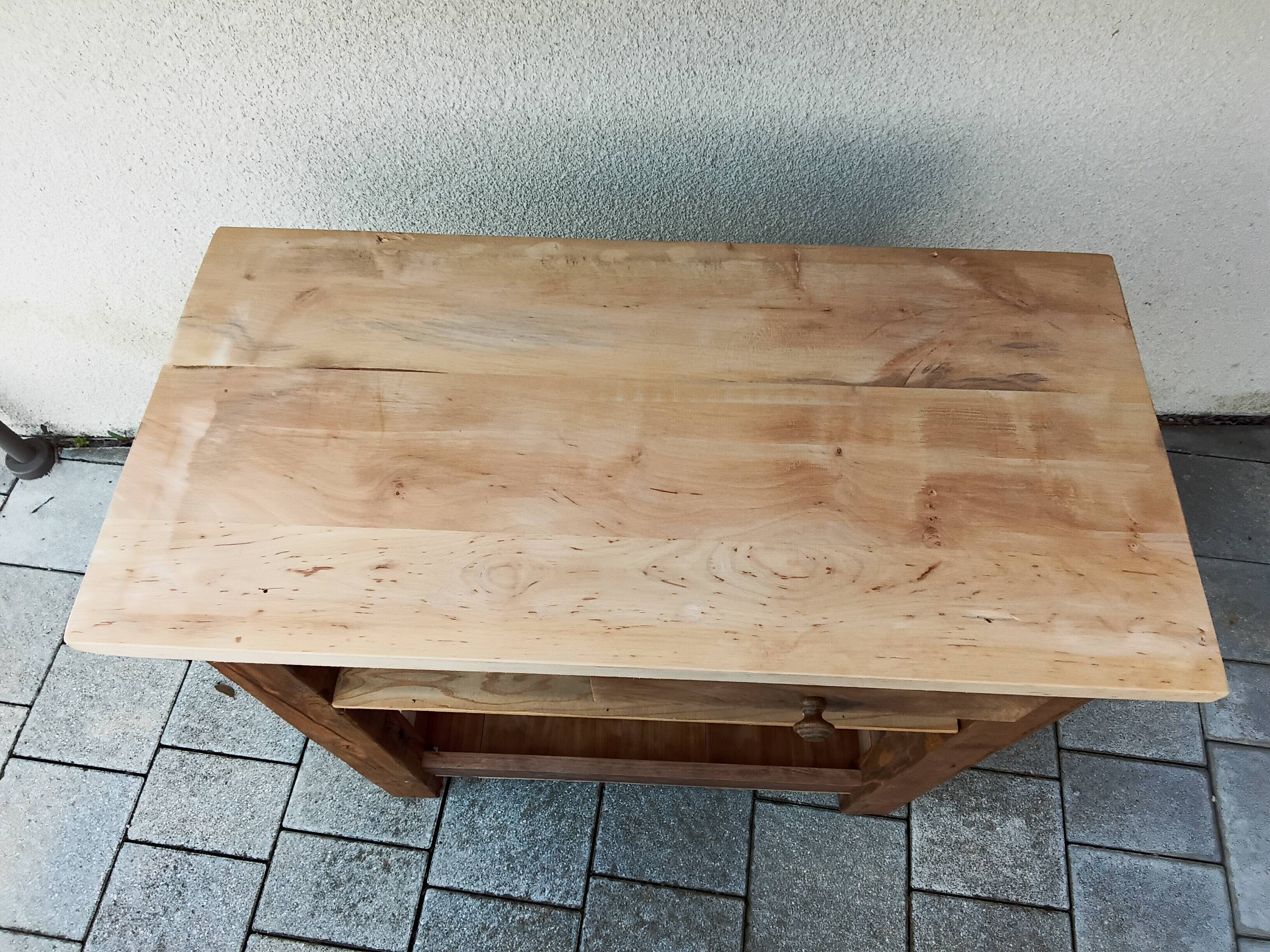 Solid wood table