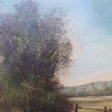 Oil on canvas Landscape nineteenth century