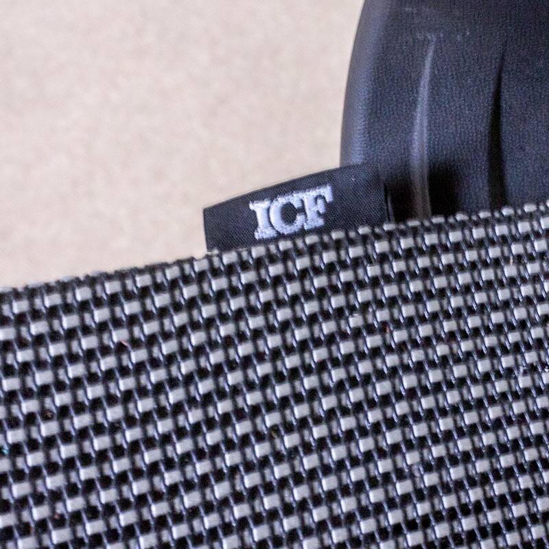 Fauteuil icf una plus en résille gris / noir