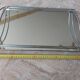 Plateau ancien miroir et chrome époque Art Déco 1930