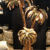 Lampadaire palmier 3 têtes années 70