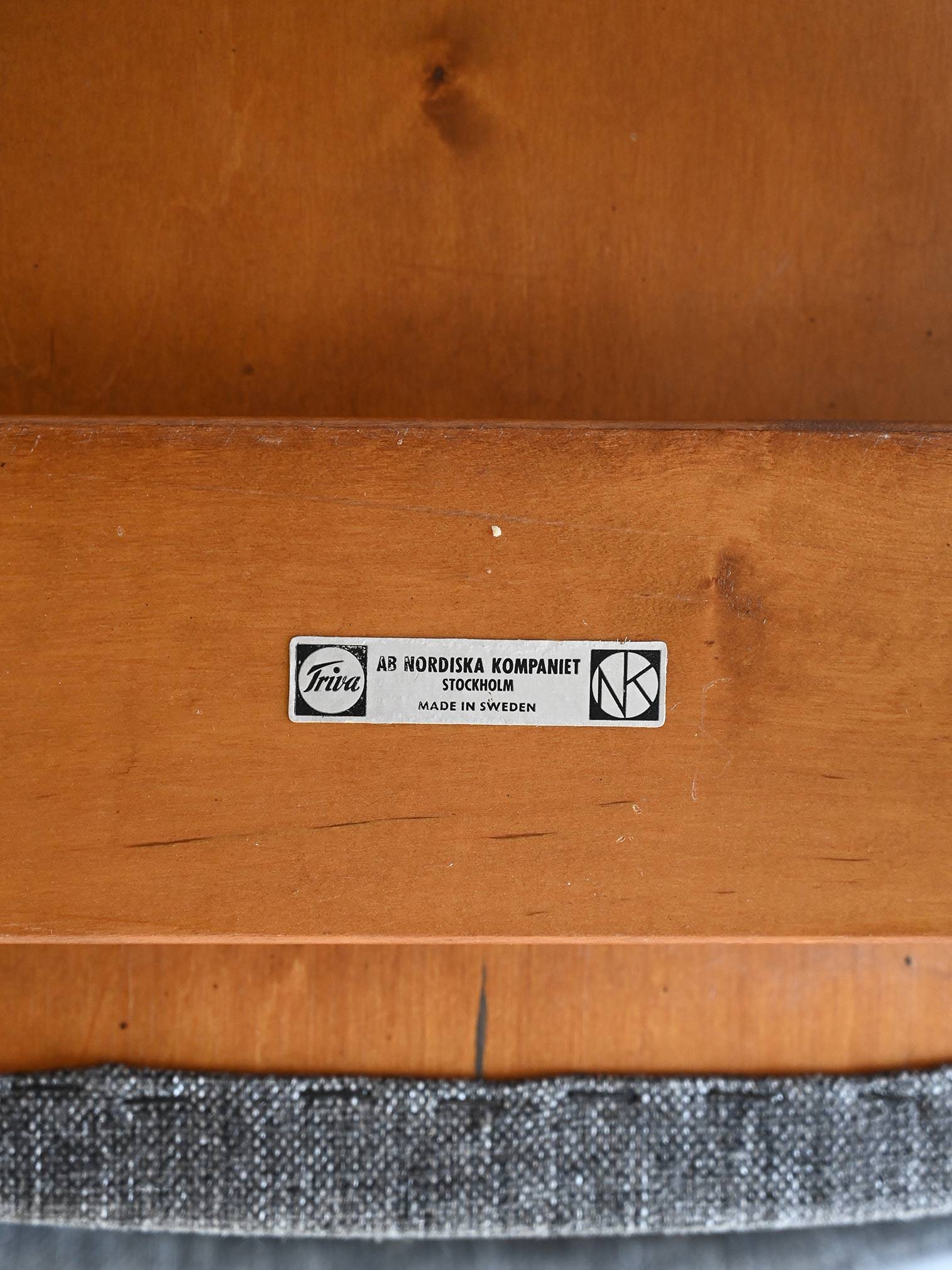 Chair with armrests by Bengt Ruda for NK