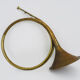 Old brass hunting horn