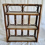 Vintage rattan shelf