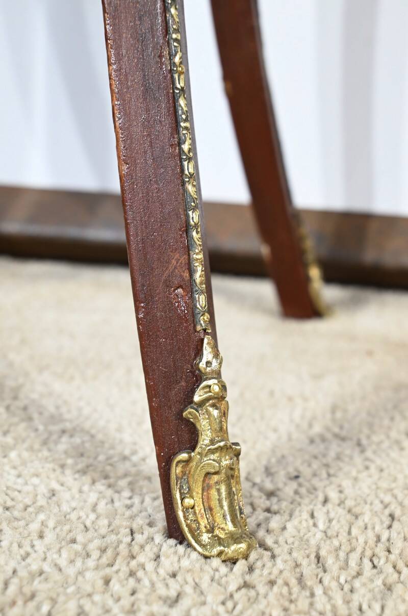Small Table in Lacquered Wood, Louis XV Style – Late 19th Century