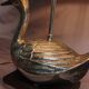 Lampe mid-century canard métal argenté