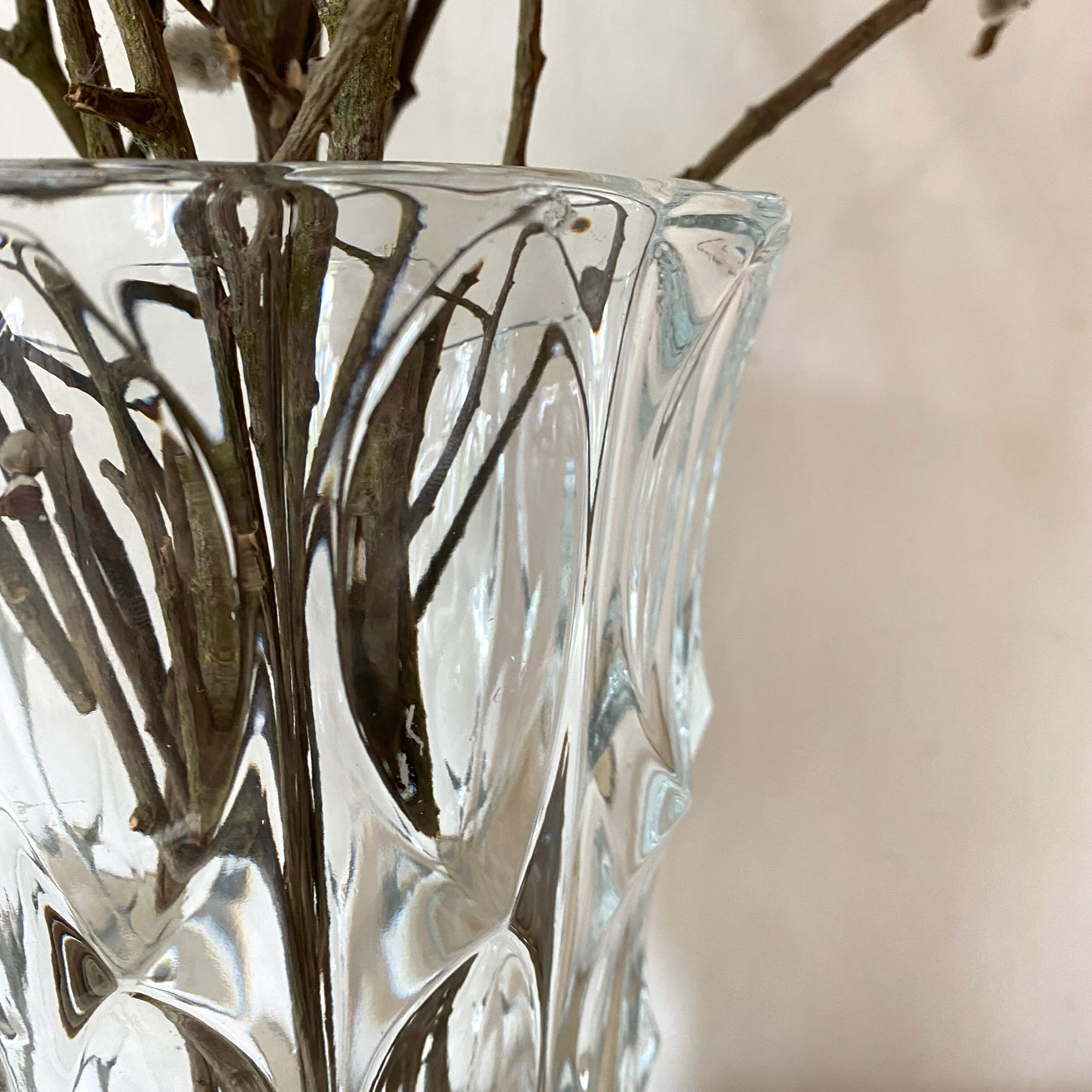 Vintage glass vase