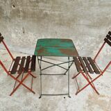 Antique bistro set folding garden set