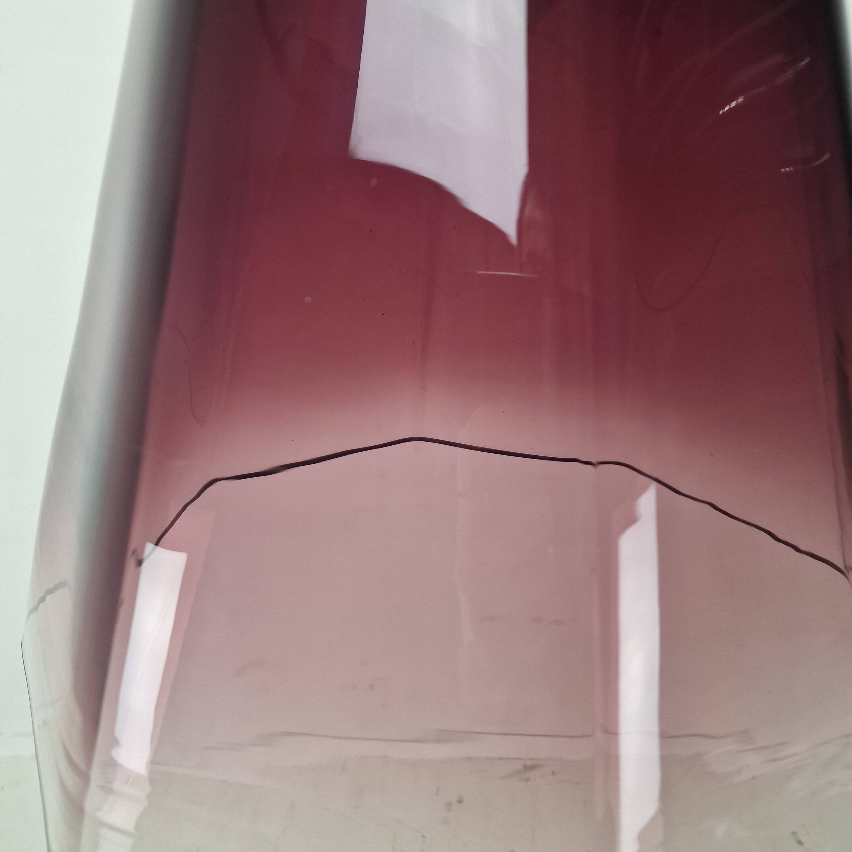 Italian Elegance – Leucos Pendant Light with Transparent Purple Murano Glas