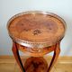 Pedestal table or harness in rosewood marquetry Louis XV style