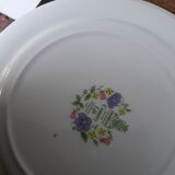 7 English faience plates
