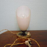 Old table lamp, patina look, 40s/50s