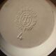 Vintage two-tone Digoin stoneware salad bowl