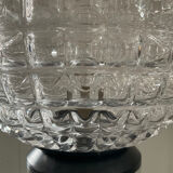 Vintage lamp from the 70s in molded glass
