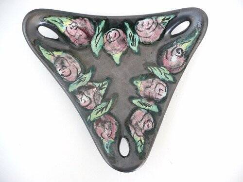 Vintage 1950s ceramic fruit bowl "Cris"