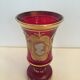 Small colored glass vase