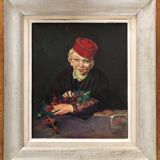 Oil on canvas: The Cherry Boy