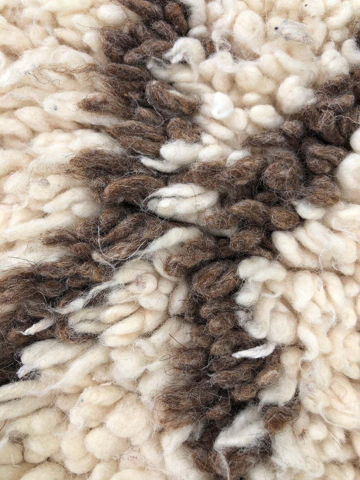 Beni Ouarain vintage handmade vintage rug 80x200 cm