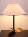 Solid brass helix lamp