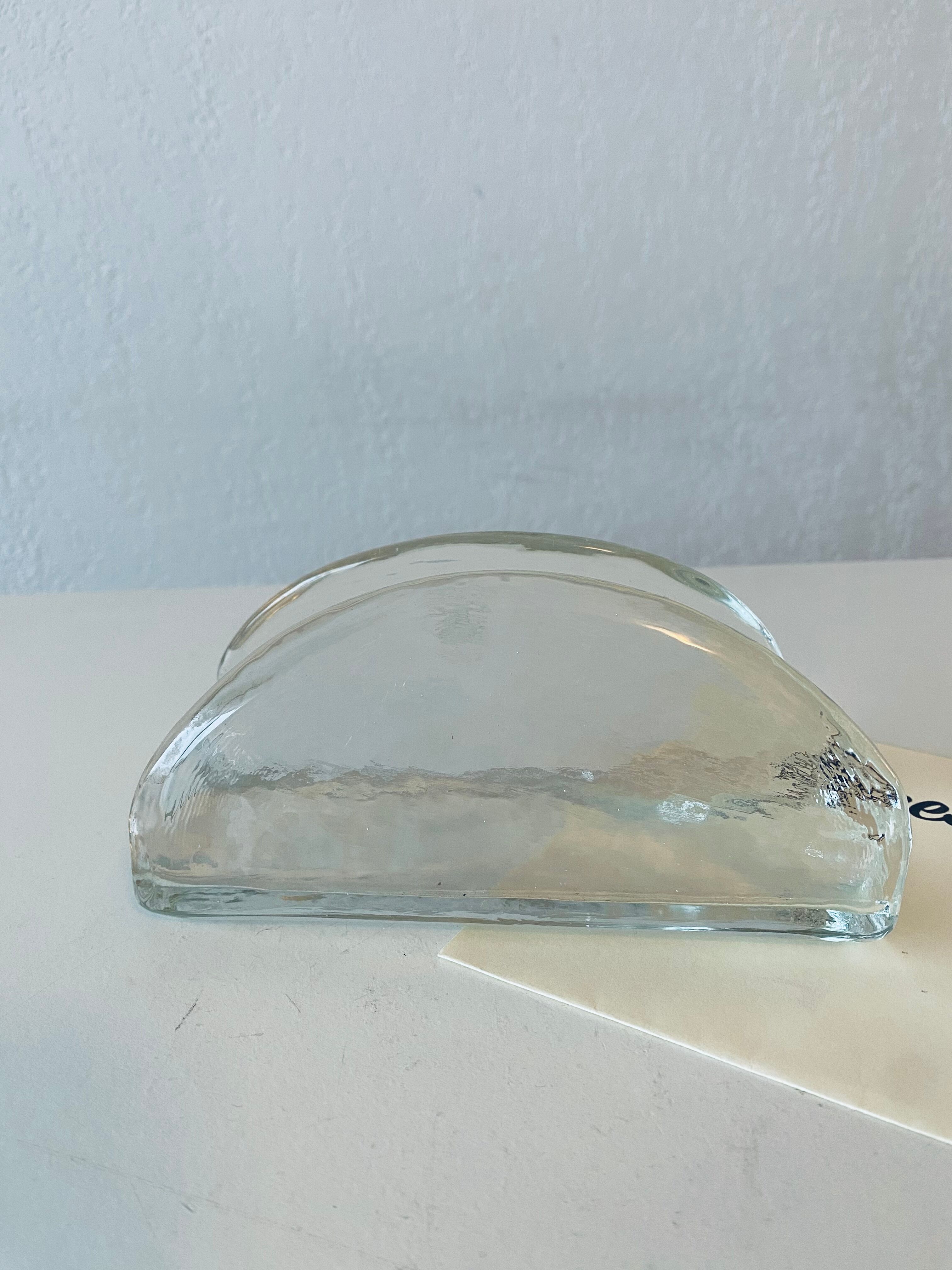 Glass letter holder
