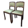 Paire de chaises Art Deco