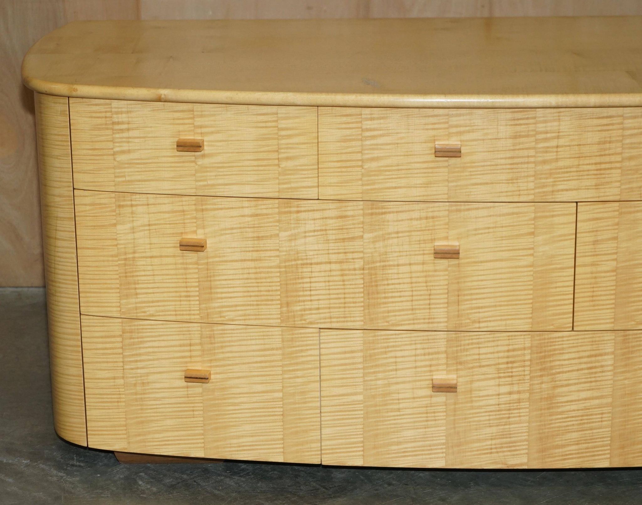 Sublime Buffet in Satin Birch by Baxter & Lee, Oak, Art Deco