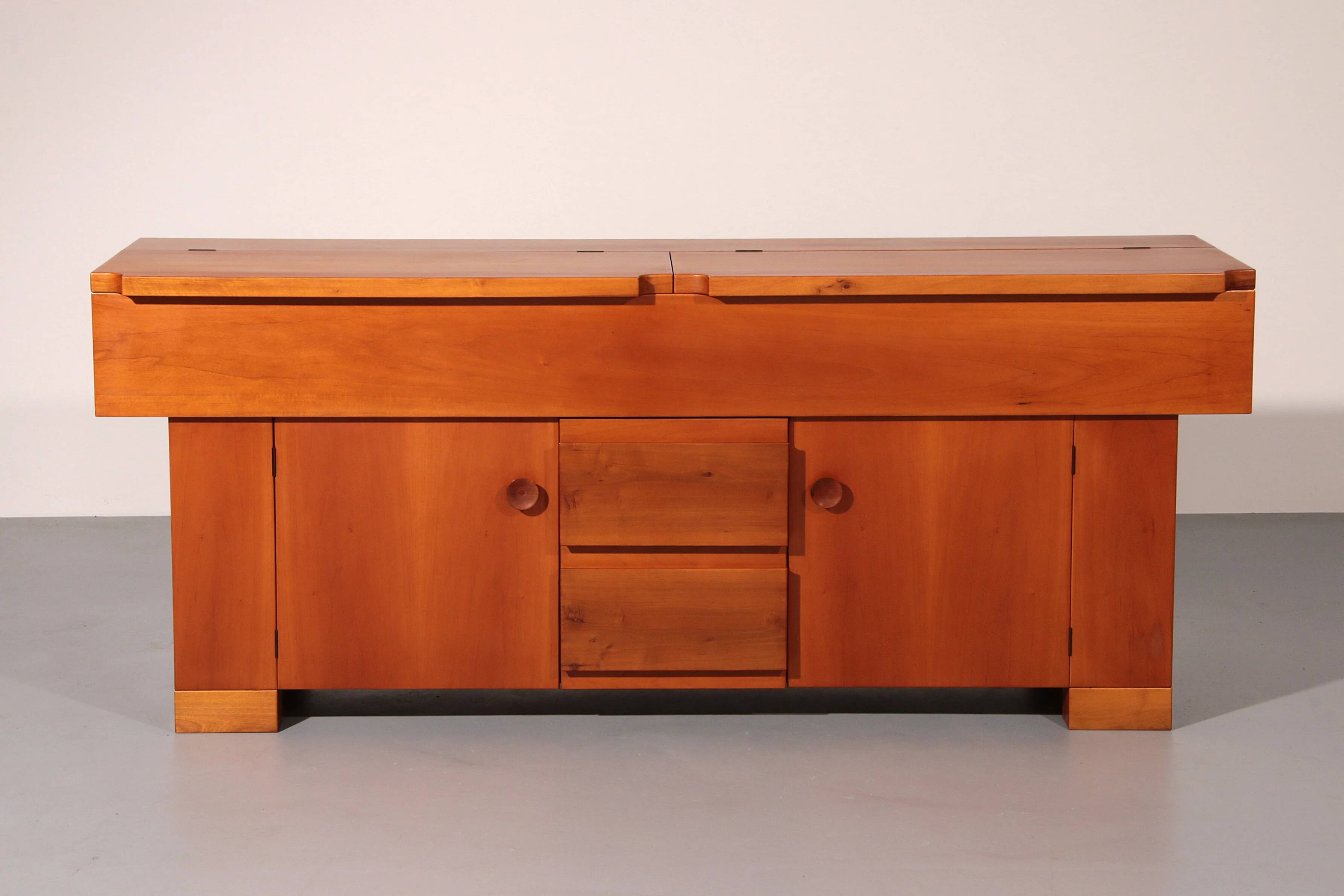 Torbecchia sideboard in walnut by Giovanni Michelucci for Poltronova, 1964