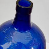 Large Blue Glass Bottle
