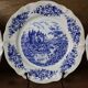 4 vintage Sarreguemines Castle model dessert plates