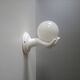 Applique main céramique blanche et opaline 1970