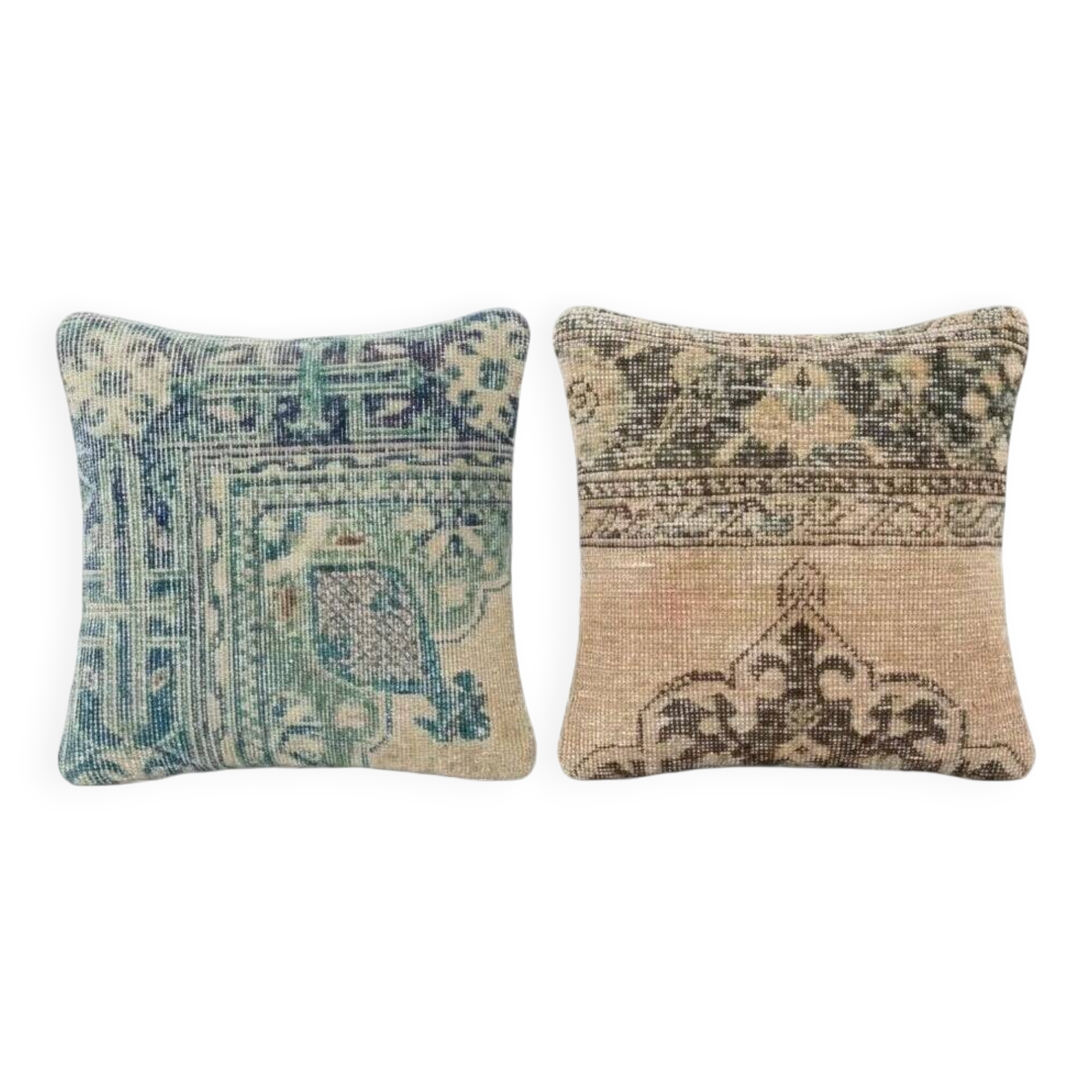 Set of 2 vintage Turkish cushion covers 41x41 cm