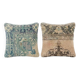 Set of 2 vintage Turkish cushion covers 41x41 cm