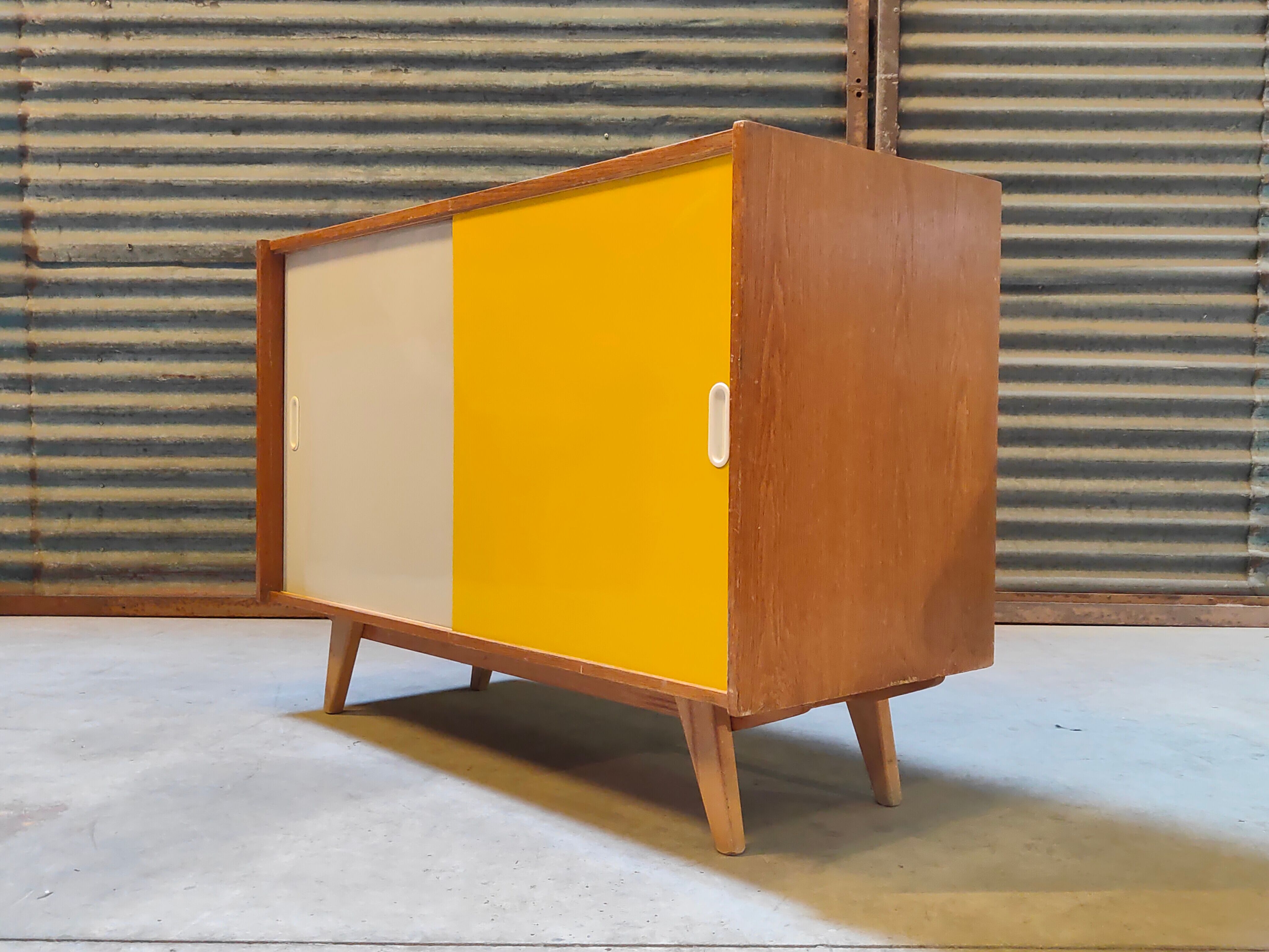 Yellow U 452 sideboard by Jiri Jiroutek for Interier Praha 1960