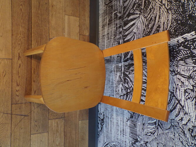 Chaise 1970 en bois multiplis thermoformé