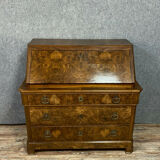 Commode scriban era Louis Philippe in walnut bramble around 1830