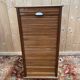 Curtain cabinet from the 1950s - Functionalist design in oak