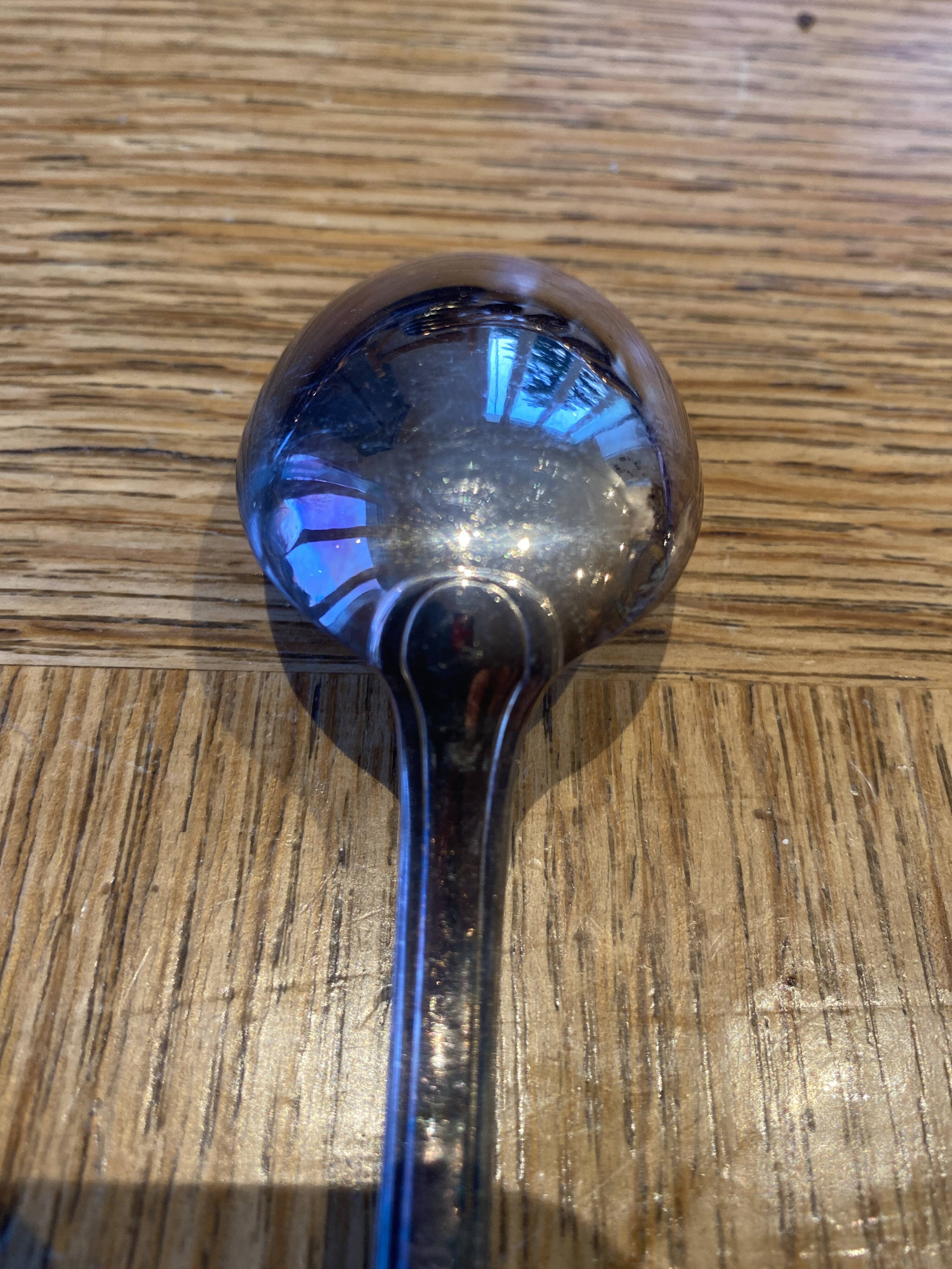 12 silver-plated dessert spoons