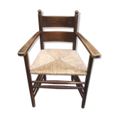Rustic mulched armchair