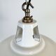 Industrial White Enamel Factory Pendant Lamp from Thorlux, 1960s