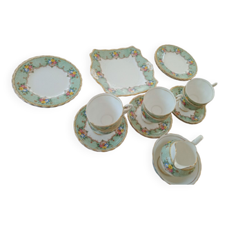 Coffee service and cake service service from the English porcelain plant factory