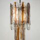Chandelier vintage en verre de Murano italien par Mazzega, modèle Occhio. Italie années 70.