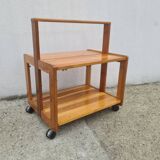 Brutalist Scandinavian Pine Serving Trolley 1960, Sweden
