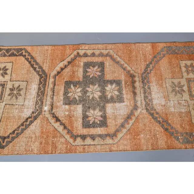 1970s Turkish Handmade Wool Rug 77x332