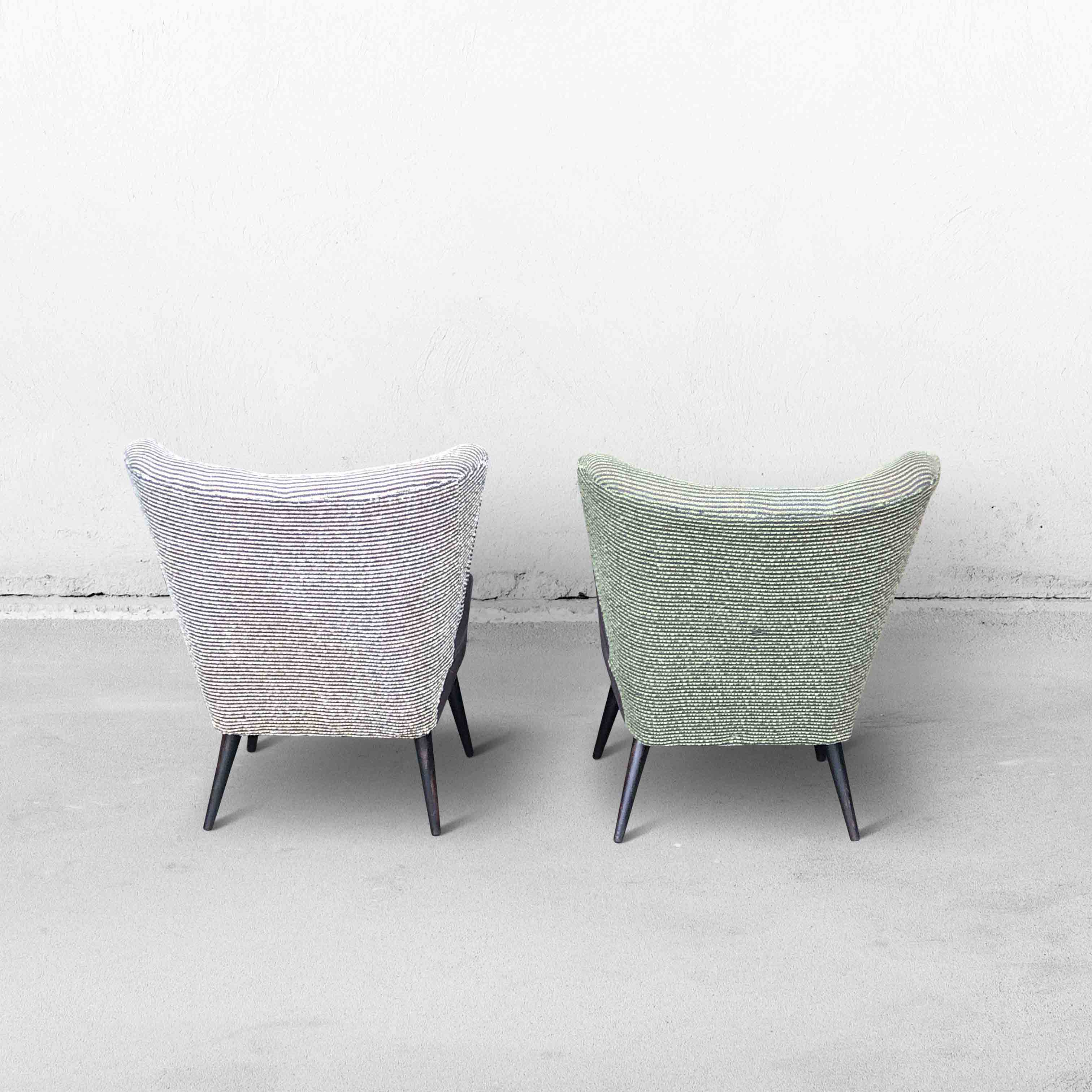 Set of vintage mid-century chairs, 1950s