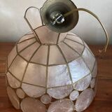 Mother-of-pearl and brass lampshade
