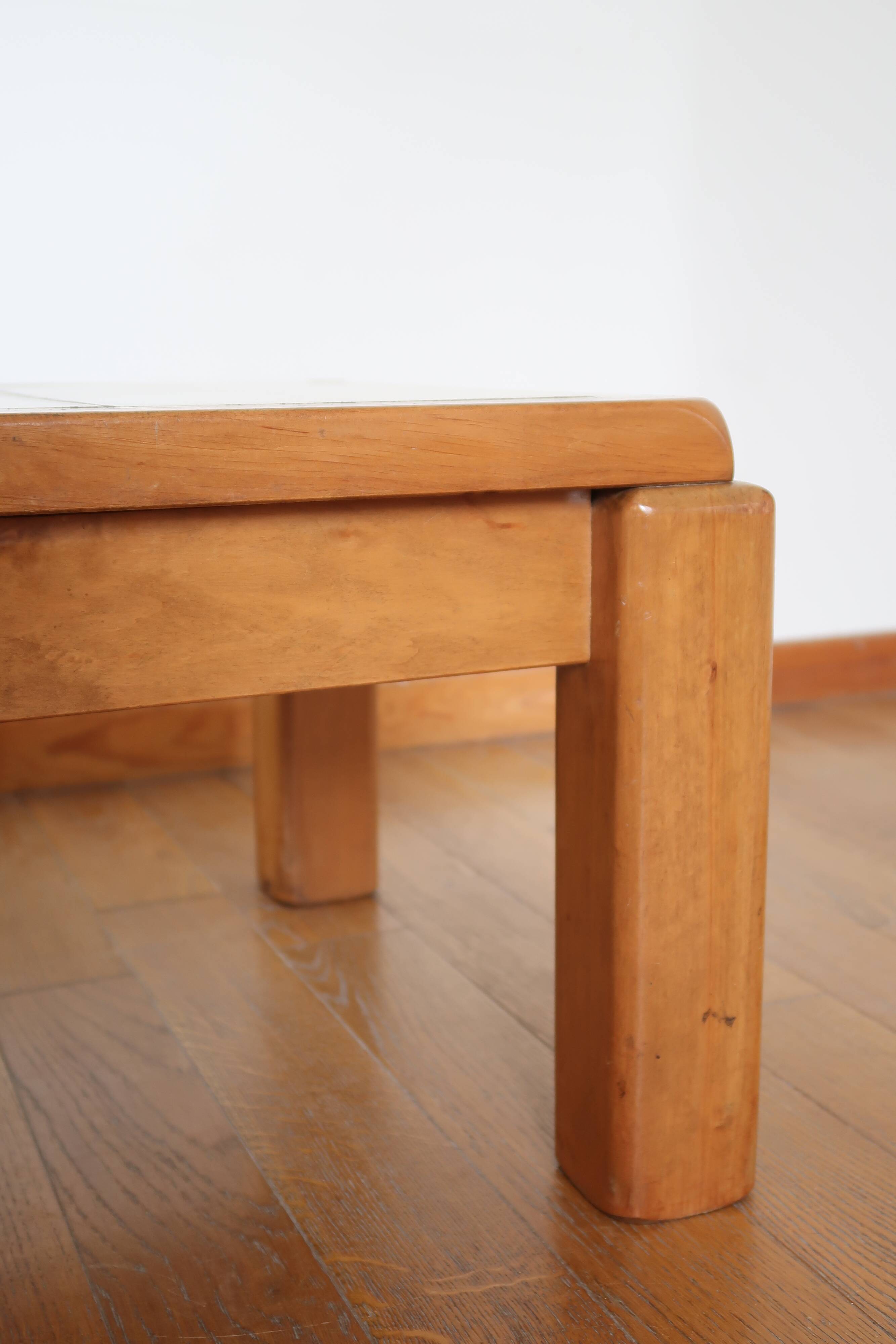 Brutalist coffee table ceramic top
