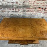 Table or desk with extensions on foot lyre Art Deco period