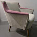 Canapé années 50 60 velour vert